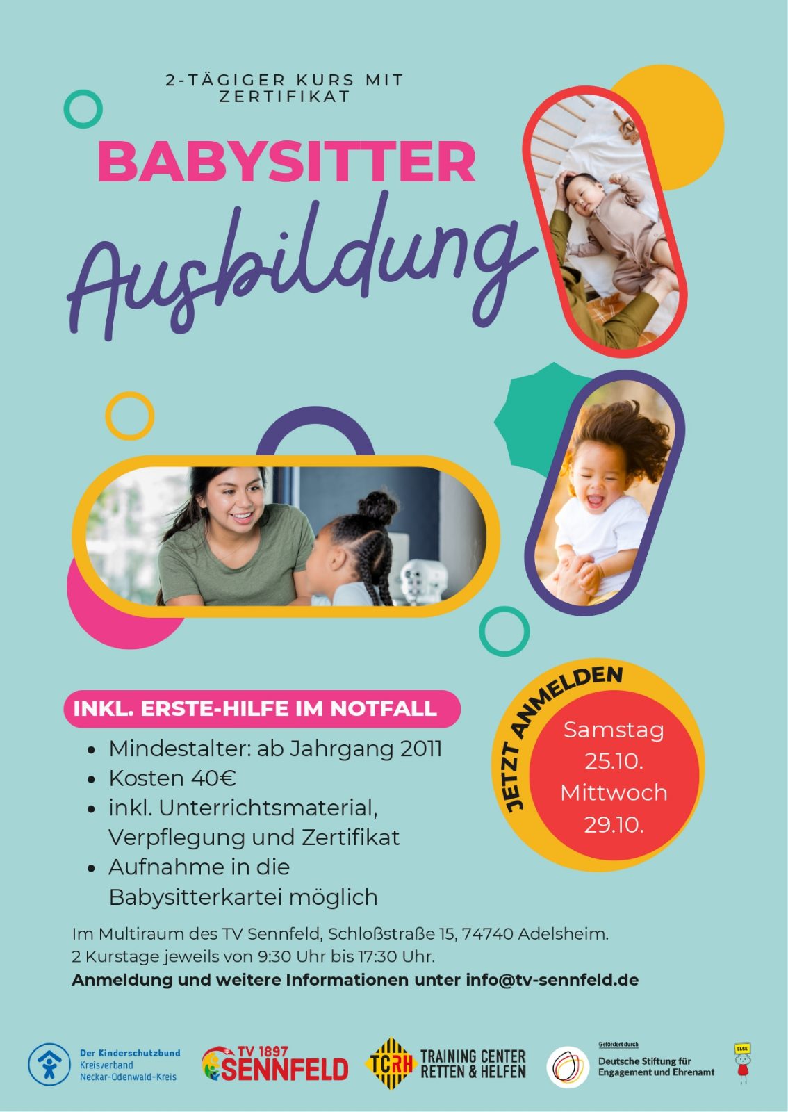Babysitter Ausbildung – Jetzt noch schnell anmelden!