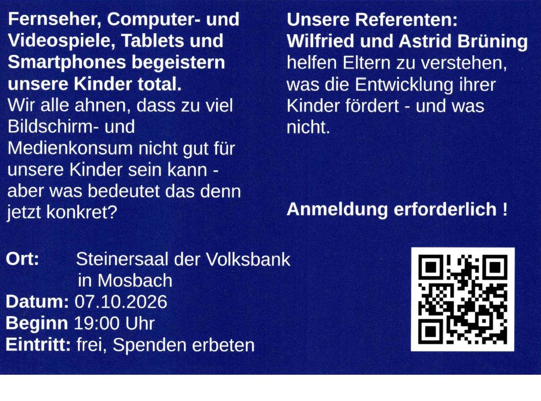 Jahresvortrag am 7. Oktober 2026